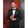 image:imageCOOFANDY Mens 2 Piece Suits Classic Fit One Button Suits Tuxedo JacketBlack