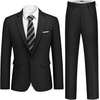 image:imageCOOFANDY Mens 2 Piece Suits Classic Fit One Button Suits Tuxedo JacketBlack