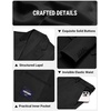 image:imageCOOFANDY Mens 2 Piece Suits Classic Fit One Button Suits Tuxedo JacketBlack