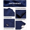 image:imageCOOFANDY Mens 2 Piece Suits Classic Fit One Button Suits Tuxedo JacketNavy Blue