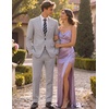 image:imageCOOFANDY Mens 2 Piece Suits Classic Fit One Button Suits Tuxedo JacketSilver