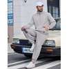 image:imageCOOFANDY Mens 2 Piece Tracksuit Sets Casual Quarter Zip Athletic SweatsuitLight Gray
