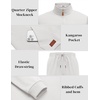 image:imageCOOFANDY Mens 2 Piece Tracksuit Sets Casual Quarter Zip Athletic SweatsuitWhite