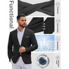 image:imageCOOFANDY Mens Casual Blazer Lightweight Sport Coat One Button Suit JacketAblack
