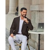 image:imageCOOFANDY Mens Casual Blazer Lightweight Sport Coat One Button Suit JacketAbrown