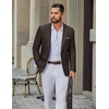 image:imageCOOFANDY Mens Casual Blazer Lightweight Sport Coat One Button Suit JacketAbrown
