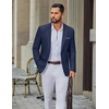 image:imageCOOFANDY Mens Casual Blazer Lightweight Sport Coat One Button Suit JacketAdark Blue