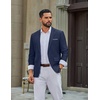 image:imageCOOFANDY Mens Casual Blazer Lightweight Sport Coat One Button Suit JacketAdark Blue