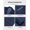 image:imageCOOFANDY Mens Casual Blazer Lightweight Sport Coat One Button Suit JacketAdark Blue