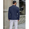image:imageCOOFANDY Mens Casual Blazer Lightweight Sport Coat One Button Suit JacketAdark Blue