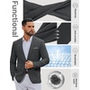 image:imageCOOFANDY Mens Casual Blazer Lightweight Sport Coat One Button Suit JacketAgrey