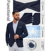 image:imageCOOFANDY Mens Casual Blazer Lightweight Sport Coat One Button Suit JacketAnavy Blue