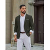 image:imageCOOFANDY Mens Casual Blazer Lightweight Sport Coat One Button Suit JacketZarmy Green