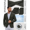 image:imageCOOFANDY Mens Casual Blazer Lightweight Sport Coat One Button Suit JacketZarmy Green