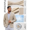 image:imageCOOFANDY Mens Casual Blazer Lightweight Sport Coat One Button Suit JacketZkhaki
