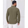 image:imageCOOFANDY Mens Casual Button Down Shirts Long Sleeve Vintage Denim ShirtArmy Green