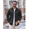 image:imageCOOFANDY Mens Casual Button Down Shirts Long Sleeve Vintage Denim ShirtBlack