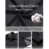 image:imageCOOFANDY Mens Casual Button Down Shirts Long Sleeve Vintage Denim ShirtBlack Greytextured