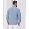 image:imageCOOFANDY Mens Casual Button Down Shirts Long Sleeve Vintage Denim ShirtLight Blue