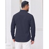 image:imageCOOFANDY Mens Casual Button Down Shirts Long Sleeve Vintage Denim ShirtNavy Blue