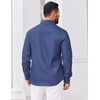 image:imageCOOFANDY Mens Casual Button Down Shirts Long Sleeve Vintage Denim ShirtSky Blue