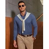 image:imageCOOFANDY Mens Casual Button Down Shirts Long Sleeve Vintage Denim ShirtSky Blue