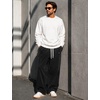 image:imageCOOFANDY Mens Casual Corduroy Pants Baggy Sweatpants Loose Fit Wide LegBlack