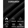 image:imageCOOFANDY Mens Casual Corduroy Pants Baggy Sweatpants Loose Fit Wide LegBlack