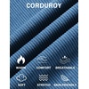image:imageCOOFANDY Mens Casual Corduroy Pants Baggy Sweatpants Loose Fit Wide LegBlue