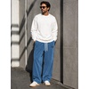 image:imageCOOFANDY Mens Casual Corduroy Pants Baggy Sweatpants Loose Fit Wide LegBlue