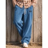 image:imageCOOFANDY Mens Casual Corduroy Pants Baggy Sweatpants Loose Fit Wide LegBlue