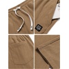 image:imageCOOFANDY Mens Casual Corduroy Pants Baggy Sweatpants Loose Fit Wide LegBrown