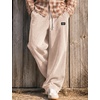 image:imageCOOFANDY Mens Casual Corduroy Pants Baggy Sweatpants Loose Fit Wide LegCream