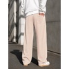 image:imageCOOFANDY Mens Casual Corduroy Pants Baggy Sweatpants Loose Fit Wide LegCream