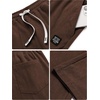 image:imageCOOFANDY Mens Casual Corduroy Pants Baggy Sweatpants Loose Fit Wide LegDark Brown