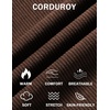 image:imageCOOFANDY Mens Casual Corduroy Pants Baggy Sweatpants Loose Fit Wide LegDark Brown