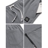 image:imageCOOFANDY Mens Casual Corduroy Pants Baggy Sweatpants Loose Fit Wide LegDark Grey