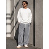image:imageCOOFANDY Mens Casual Corduroy Pants Baggy Sweatpants Loose Fit Wide LegDark Grey