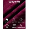 image:imageCOOFANDY Mens Casual Corduroy Pants Baggy Sweatpants Loose Fit Wide LegDeep Red