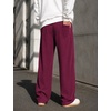 image:imageCOOFANDY Mens Casual Corduroy Pants Baggy Sweatpants Loose Fit Wide LegDeep Red
