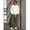 image:imageCOOFANDY Mens Casual Corduroy Pants Baggy Sweatpants Loose Fit Wide LegGreen