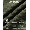 image:imageCOOFANDY Mens Casual Corduroy Pants Baggy Sweatpants Loose Fit Wide LegGreen