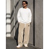 image:imageCOOFANDY Mens Casual Corduroy Pants Baggy Sweatpants Loose Fit Wide LegKhaki