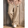 image:imageCOOFANDY Mens Casual Corduroy Pants Baggy Sweatpants Loose Fit Wide LegKhaki