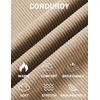 image:imageCOOFANDY Mens Casual Corduroy Pants Baggy Sweatpants Loose Fit Wide LegKhaki