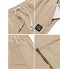image:imageCOOFANDY Mens Casual Corduroy Pants Baggy Sweatpants Loose Fit Wide LegKhaki