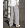 image:imageCOOFANDY Mens Casual Corduroy Pants Baggy Sweatpants Loose Fit Wide LegLight Grey