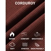 image:imageCOOFANDY Mens Casual Corduroy Pants Baggy Sweatpants Loose Fit Wide LegReddish Brown