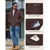 image:imageCOOFANDY Mens Casual Work Jacket Quilted Lined Jackets Fall Winter CoatBrown