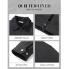 image:imageCOOFANDY Mens Casual Work Jacket Quilted Lined Jackets Fall Winter CoatDark Grey